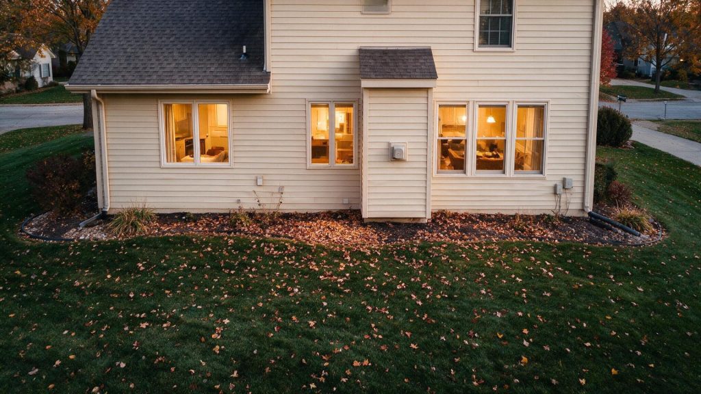 7 Signs Your Shawnee Kansas Home Needs Siding Repair 4 Warped and buckled vinyl siding on a Shawnee Kansas home, showing signs of damage.