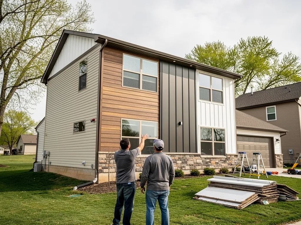 Comparison of vinyl, fiber cement, metal, and stone siding materials