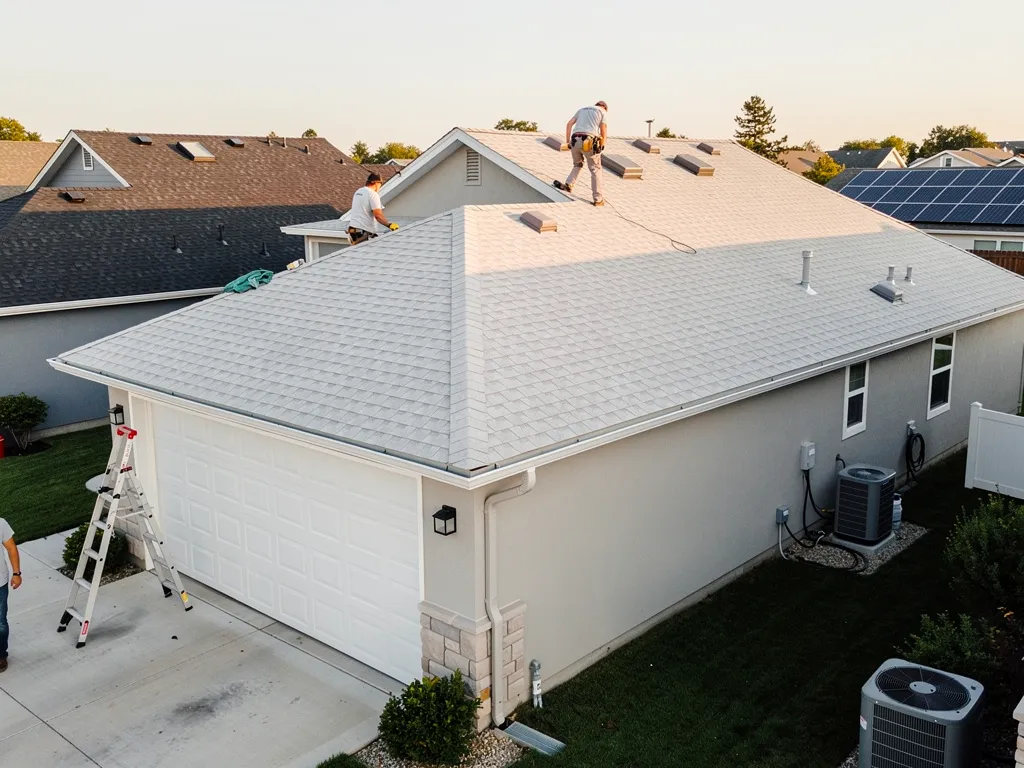 Energy-Efficient Roofing Solutions for Your Home 1 Checklist icons representing energy-efficient roofing benefits